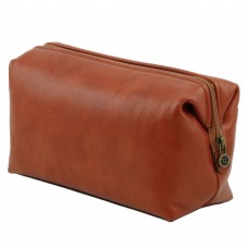 LEATHER TOILET BAG